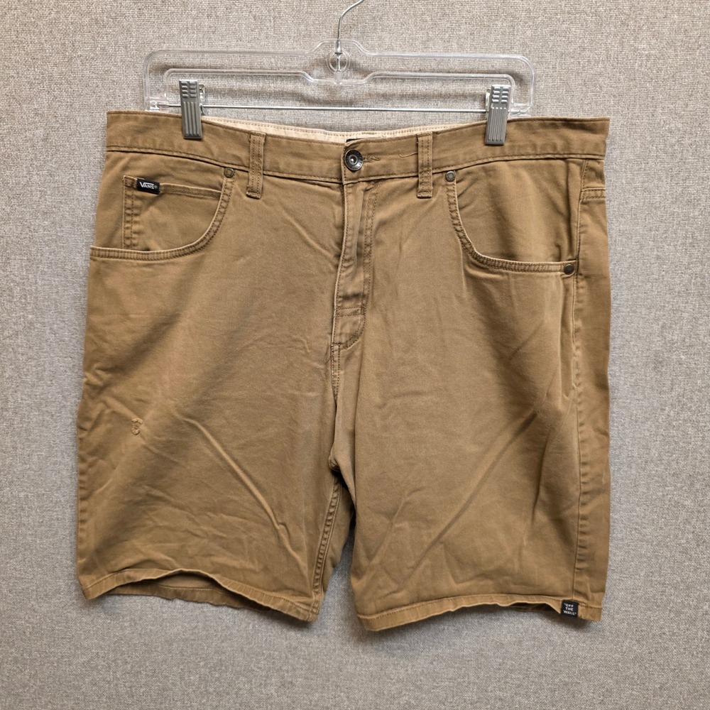 Vans Mens Brown Chino Shorts Size‎ 36 VN00096DMD2 Stretch Cotton Skate Casual